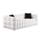 Modern 84.3 Boucle 3-Seater Sofa with Pillows