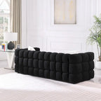 Modern 84.3 Boucle 3-Seater Sofa with Pillows