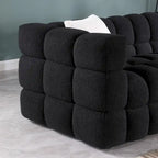 Modern 84.3 Boucle 3-Seater Sofa with Pillows