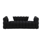 Modern 84.3 Boucle 3-Seater Sofa with Pillows