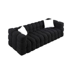 Modern 84.3 Boucle 3-Seater Sofa with Pillows