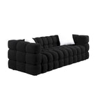 Modern 84.3 Boucle 3-Seater Sofa with Pillows