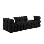 Modern 84.3 Boucle 3-Seater Sofa with Pillows