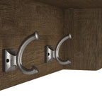 Woodland 40W Shoe Bench with Doors & Wall Coat Rack