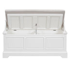 Retro Shoe Storage Bench with Safe Soft-Close Devices & Cushion
