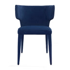 Extended Wingback Modern Leather Dining Chair