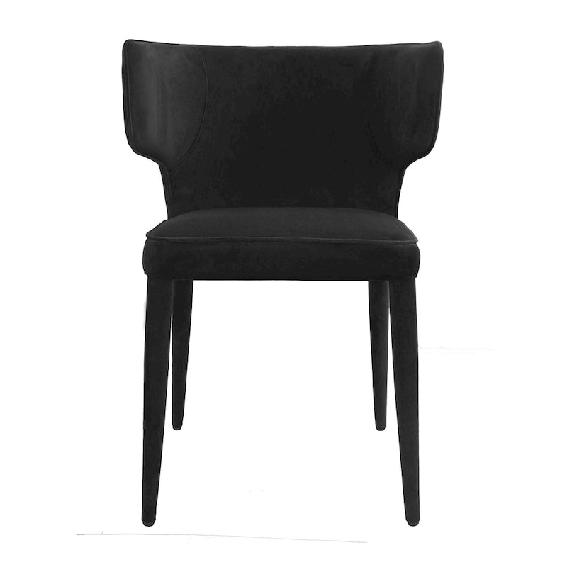 Extended Wingback Modern Leather Dining Chair