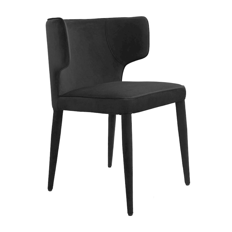 Extended Wingback Modern Leather Dining Chair