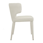 Extended Wingback Modern Leather Dining Chair