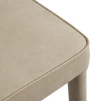 Extended Wingback Modern Leather Dining Chair