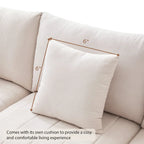 L-Shaped Modular Sectional Sofa, Upholstered Deep Seat Cloud Couch