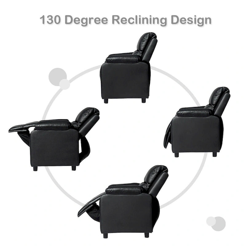 Gymax Deluxe Padded Kids Sofa Armchair Recliner Headrest Children w/ - See Details