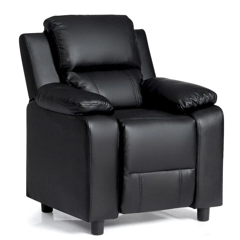 Gymax Deluxe Padded Kids Sofa Armchair Recliner Headrest Children w/ - See Details