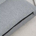 Gray 27.6 Folding Chaise Lounge Chair with Pillow
