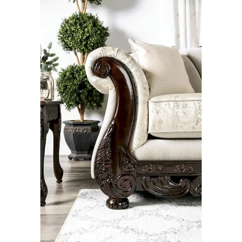 Dikic Traditional Chenille Upholstered Sofa by