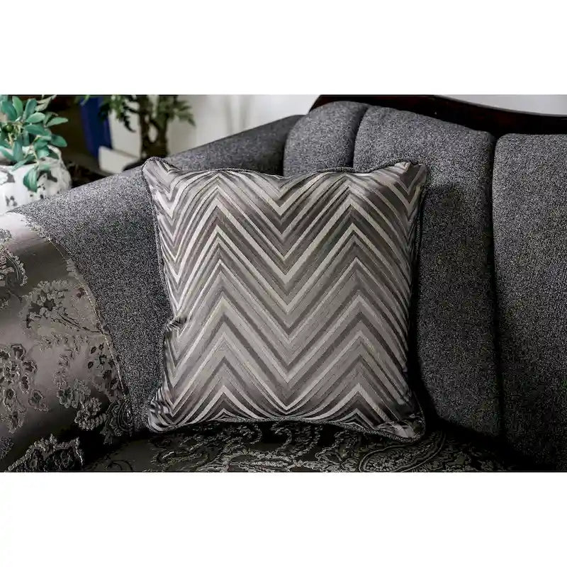 Dikic Traditional Chenille Upholstered Sofa by
