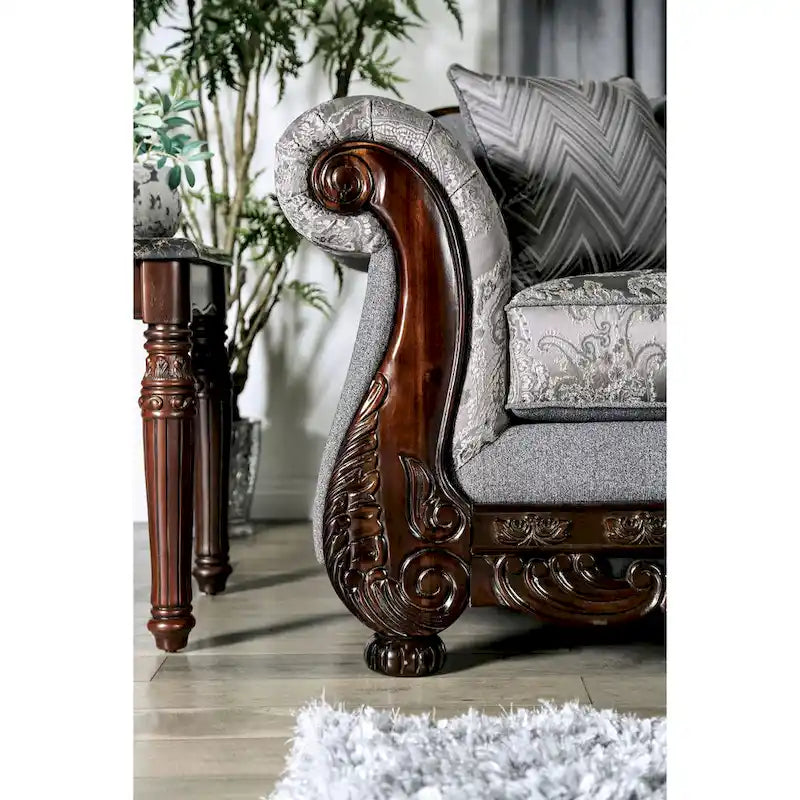 Dikic Traditional Chenille Upholstered Sofa by