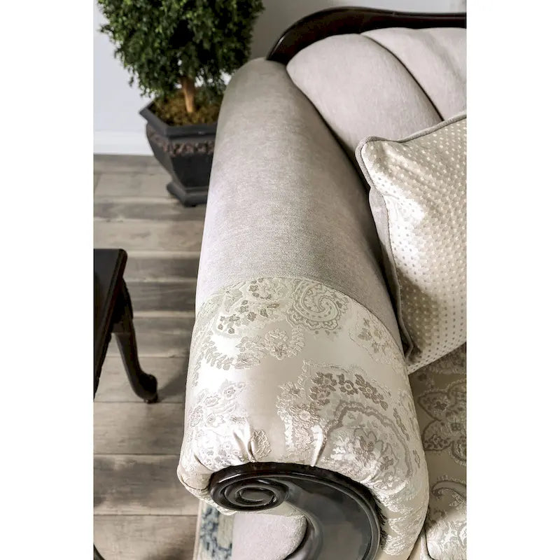 Dikic Traditional Chenille Upholstered Sofa by