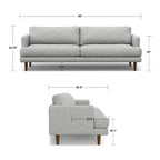 WYNDENHALL Chloris 90 inch Wide Mid-Century Modern Sofa
