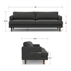 WYNDENHALL Chloris 90 inch Wide Mid-Century Modern Sofa