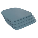 All-Weather Polyresin Seat for Colorful Metal Stools and Chairs-4 Pack