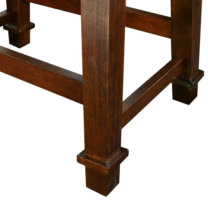 Elle Black Faux Leather Backless 31.01-inch Bar Stool