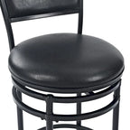 Rachel Black Swivel Bar Stool - N/A