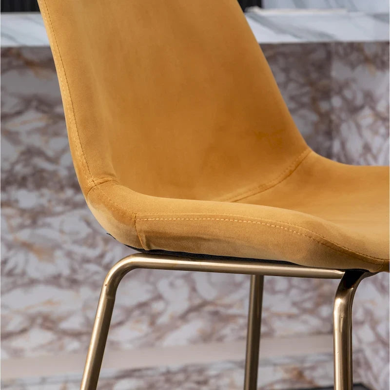 Modern Velvet 26.50 Counter Height Stool (Set of 2)