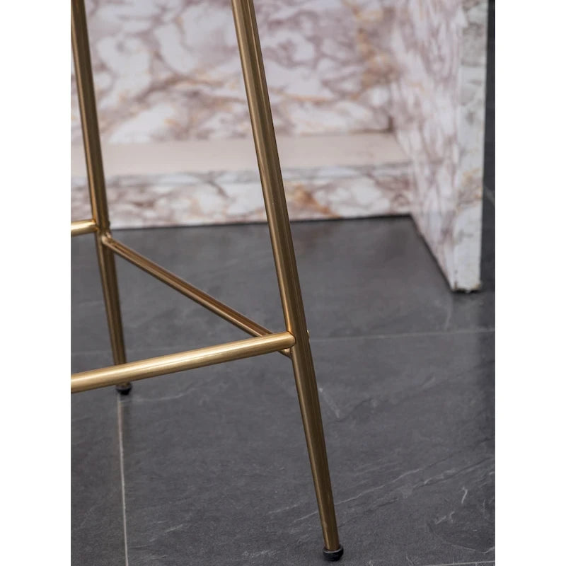 Modern Velvet 26.50 Counter Height Stool (Set of 2)
