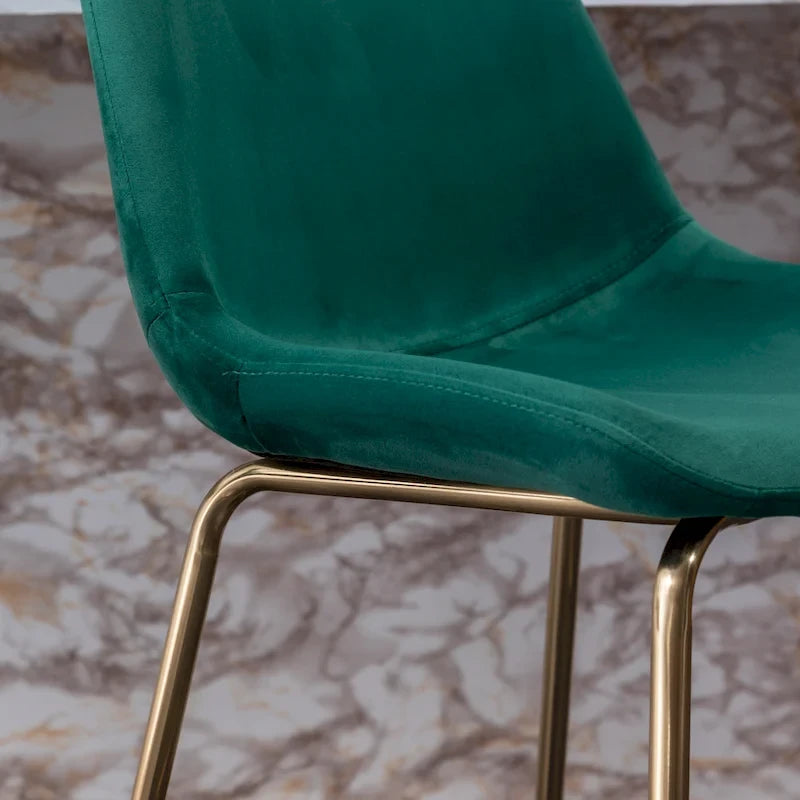 Modern Velvet 26.50 Counter Height Stool (Set of 2)