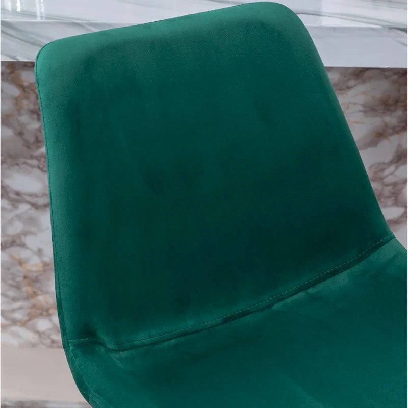Modern Velvet 26.50 Counter Height Stool (Set of 2)