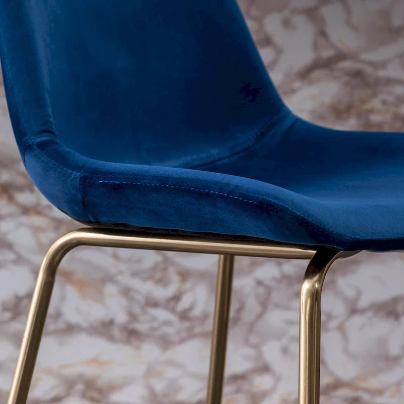 Modern Velvet 26.50 Counter Height Stool (Set of 2)