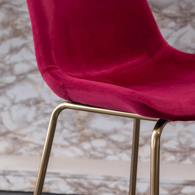 Modern Velvet 26.50 Counter Height Stool (Set of 2)