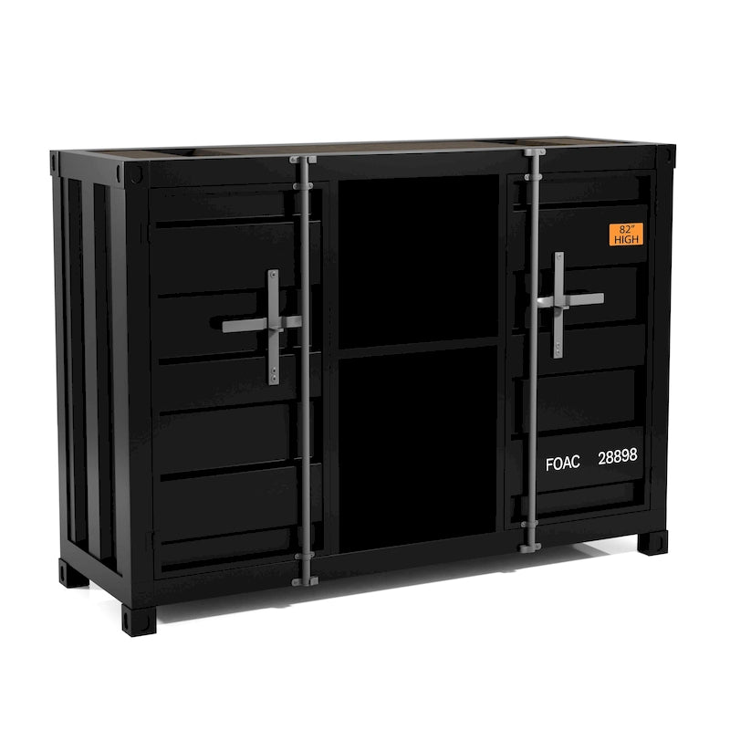 Kilcurry Industrial 46-inch Steel 6-Shelf Console Table by