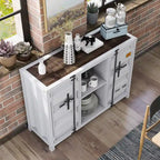 Kilcurry Industrial 46-inch Steel 6-Shelf Console Table by
