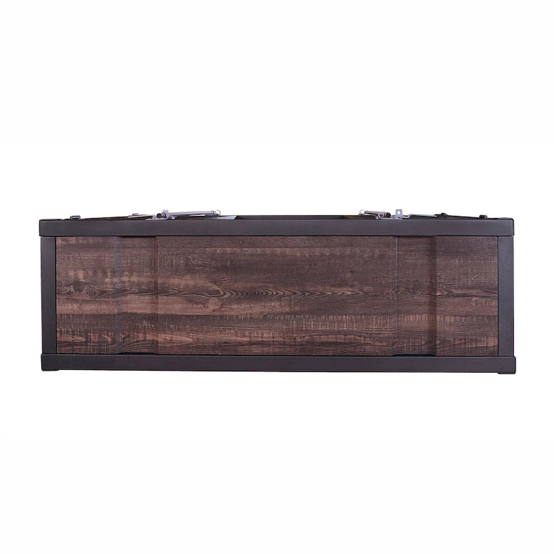 Kilcurry Industrial 46-inch Steel 6-Shelf Console Table by