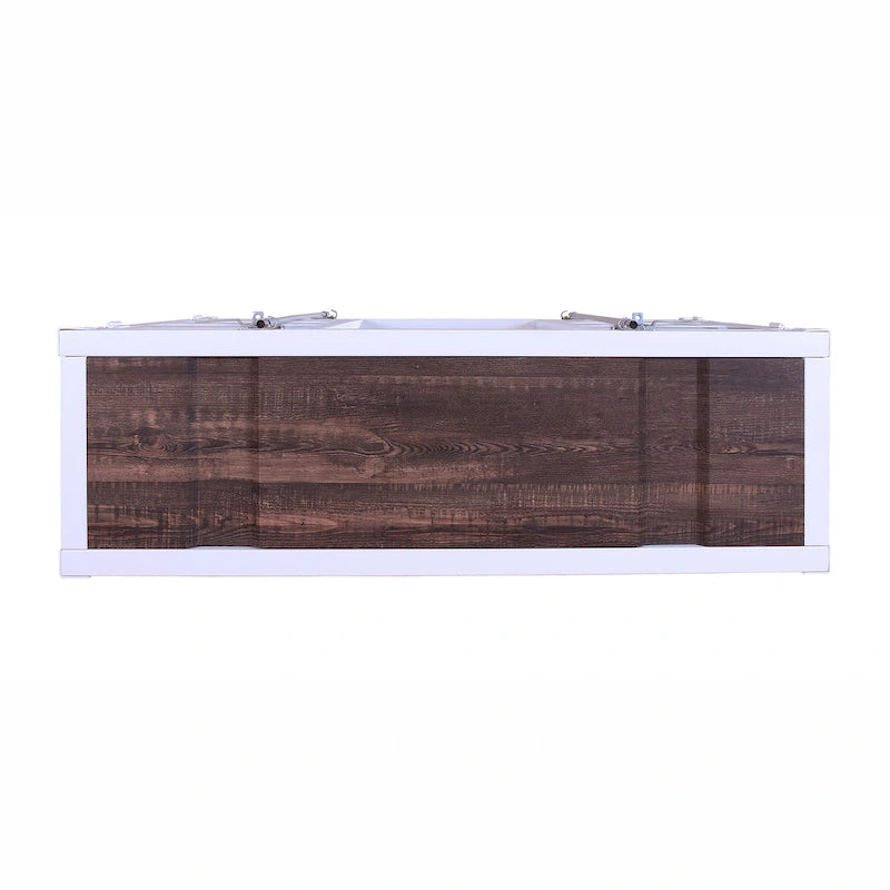 Kilcurry Industrial 46-inch Steel 6-Shelf Console Table by