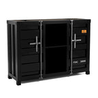 Kilcurry Industrial 46-inch Steel 6-Shelf Console Table by