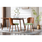 Karr Armless Dining Chairs Set of 2, Beech Wood Back & Legs