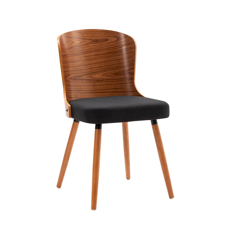 Karr Armless Dining Chairs Set of 2, Beech Wood Back & Legs
