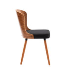 Karr Armless Dining Chairs Set of 2, Beech Wood Back & Legs