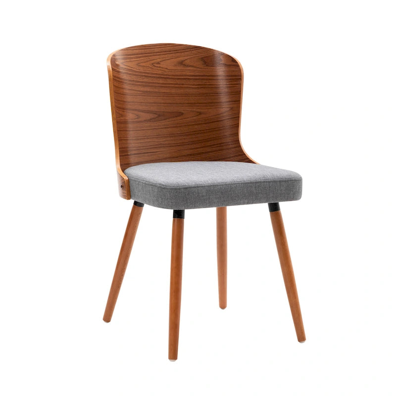 Karr Armless Dining Chairs Set of 2, Beech Wood Back & Legs