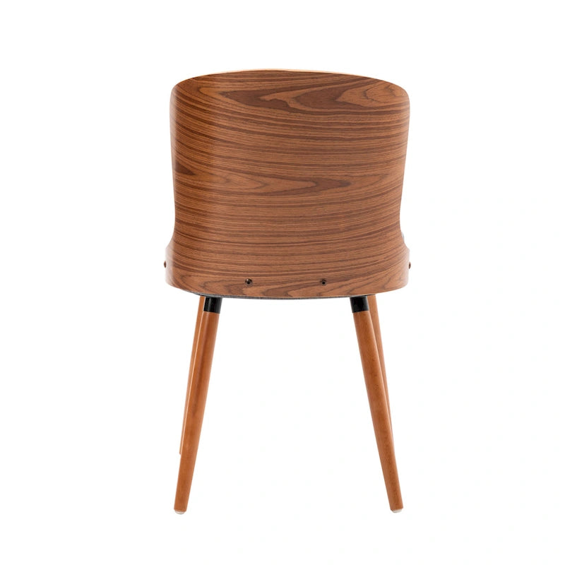 Karr Armless Dining Chairs Set of 2, Beech Wood Back & Legs