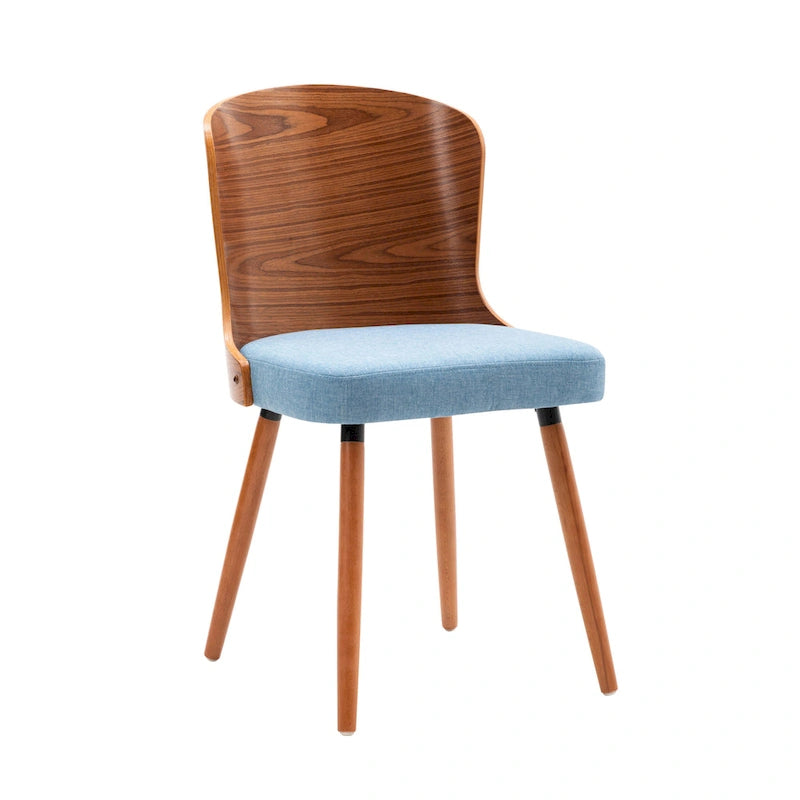 Karr Armless Dining Chairs Set of 2, Beech Wood Back & Legs