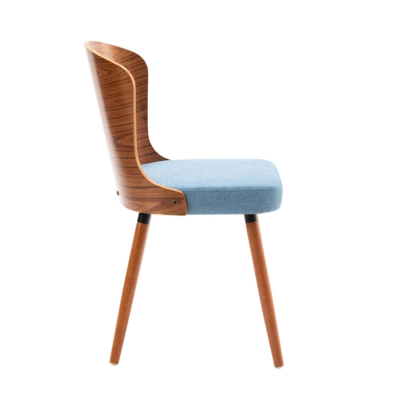 Karr Armless Dining Chairs Set of 2, Beech Wood Back & Legs