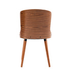 Karr Armless Dining Chairs Set of 2, Beech Wood Back & Legs