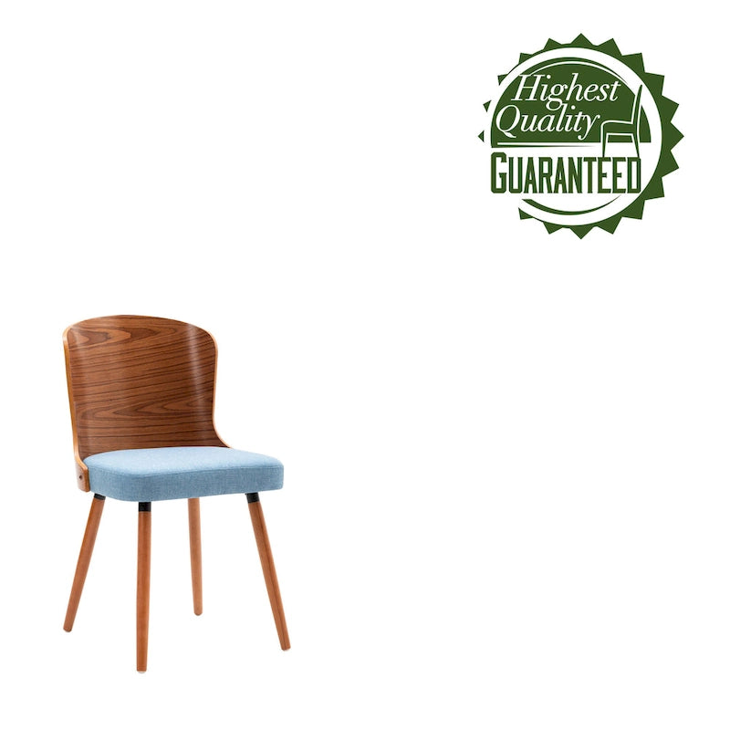 Karr Armless Dining Chairs Set of 2, Beech Wood Back & Legs