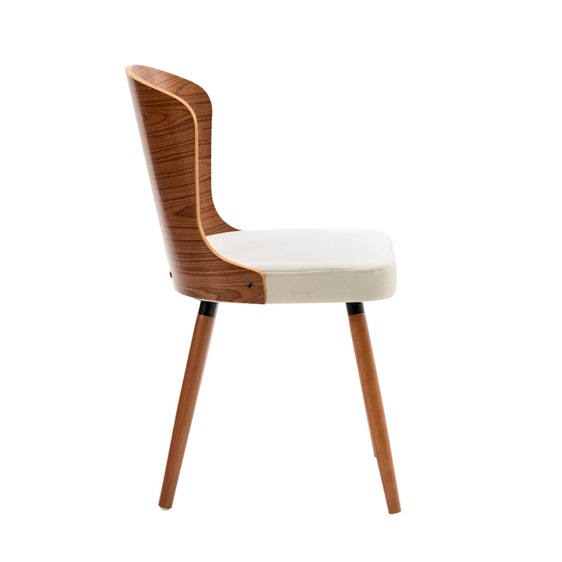 Karr Armless Dining Chairs Set of 2, Beech Wood Back & Legs