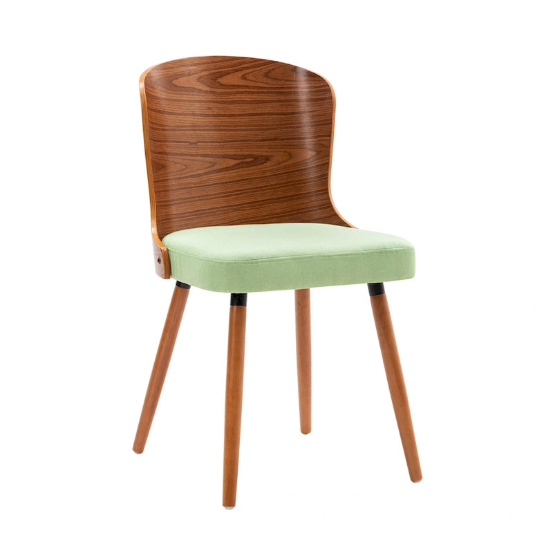 Karr Armless Dining Chairs Set of 2, Beech Wood Back & Legs