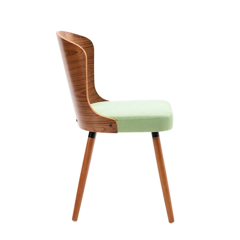 Karr Armless Dining Chairs Set of 2, Beech Wood Back & Legs